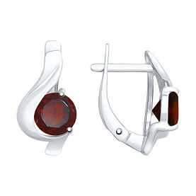 Серьги SOKOLOV - Серебро 925, Гранат (арт. 92021967)