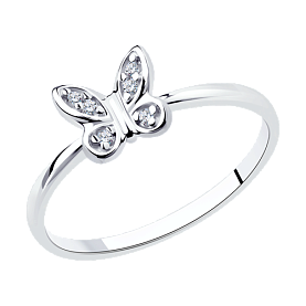 Кольцо SOKOLOV - Серебро 925, Фианит (арт. 94013372)