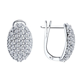 Серьги SOKOLOV - Серебро 925, Фианит (арт. 94026675)