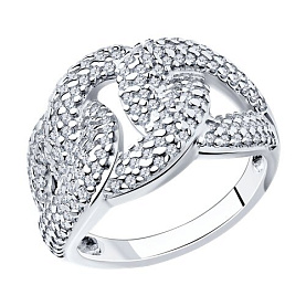 Кольцо SOKOLOV - Серебро 925, Фианит (арт. 94013633)