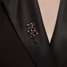 Брошь SOKOLOV - Серебро 925, Фианит (арт. 94040314)