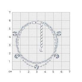Браслет SOKOLOV - Серебро 925, Гематит (арт. 83050069)