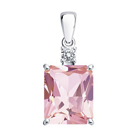 Подвеска SOKOLOV - Серебро 925, Фианит (арт. 92030426)