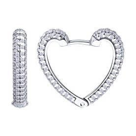 Серьги SOKOLOV - Серебро 925, Фианит (арт. 94026913)