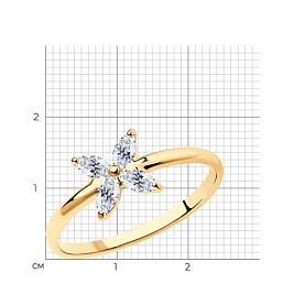 Кольцо SOKOLOV - Серебро 925, Фианит (арт. 93011160)