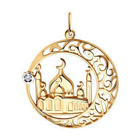 Подвеска SOKOLOV - Серебро 925, Фианит (арт. 93030565)