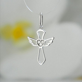 Подвеска Галатея - Серебро 925, Фианит (арт. 4425.1)