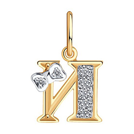 Подвеска SOKOLOV - Золото 585, Фианит (арт. 030656)