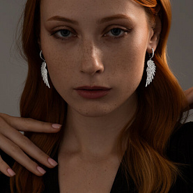 Серьги SOKOLOV - Серебро 925, Фианит (арт. 94025773)