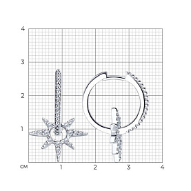 Серьги SOKOLOV - Серебро 925, Фианит (арт. 94025766)