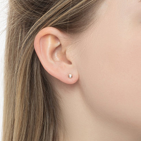 Серьги SOKOLOV - Золото 585, Бриллиант (арт. 1021047)