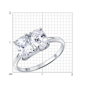 Кольцо SOKOLOV - Серебро 925, Фианит (арт. 94015034)