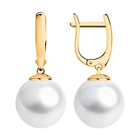 Серьги SOKOLOV - Серебро 925, Жемчуг синтетический (арт. 93021191)