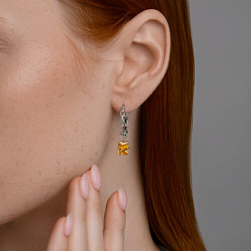 Серьги SOKOLOV - Серебро 925, Фианит (арт. 94026830)