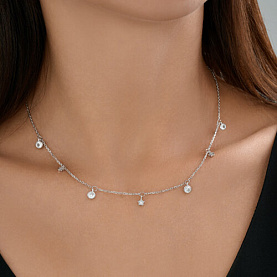 Колье SOKOLOV - Серебро 925, Фианит (арт. 94071206)