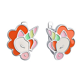 Серьги SOKOLOV - Серебро 925, Эмаль (арт. 94024030)