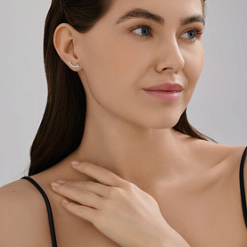 Серьги Diamant - Серебро 925, Фианит (арт. 94-122-02251-1)