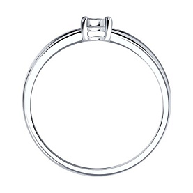 Кольцо SOKOLOV - Серебро 925, Бриллиант (арт. 87010107)