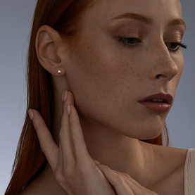 Серьги SOKOLOV - Серебро 925, Фианит (арт. 93021182)