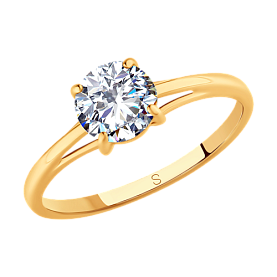 Кольцо SOKOLOV - Серебро 925, Фианит (арт. 93010806)