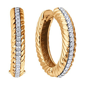 Серьги Diamant - Серебро 925, Фианит (арт. 93-120-02161-1)