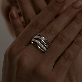 Кольцо SOKOLOV - Серебро 925, Фианит (арт. 94013792)