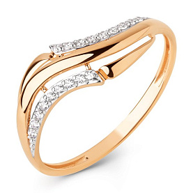 Кольцо ЮФ Династия - Золото 375, Фианит (арт. 026701-5102)