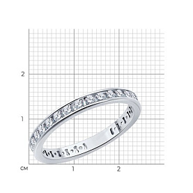 Кольцо SOKOLOV - Серебро 925, Фианит (арт. 94013859)