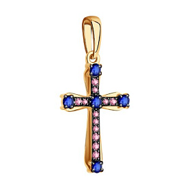 Подвеска SOKOLOV - Серебро 925, Сапфир (арт. 62030011)