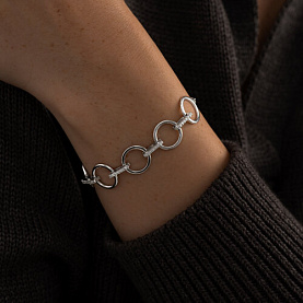 Браслет SOKOLOV - Серебро 925, Фианит (арт. 94051015)