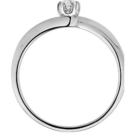 Кольцо РИНГО - Золото 585, Бриллиант (арт. Зк-7460Б)