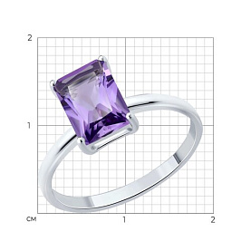 Кольцо SOKOLOV - Серебро 925, Аметист (арт. 92014650)