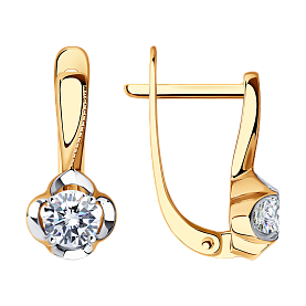 Серьги SOKOLOV - Золото 375, Фианит (арт. 029457-4)
