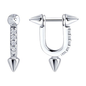 Серьги SOKOLOV - Серебро 925, Фианит (арт. 94027303)