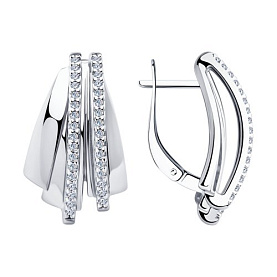 Серьги Diamant - Серебро 925, Фианит (арт. 94-120-00425-1)