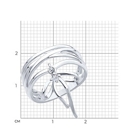 Кольцо SOKOLOV - Серебро 925, Фианит (арт. 94014594)