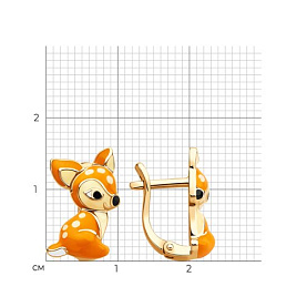 Серьги SOKOLOV - Серебро 925, Эмаль (арт. 93022442)