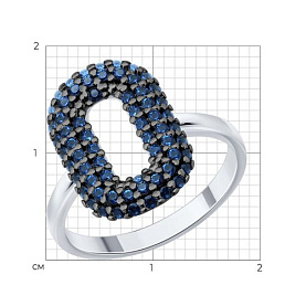 Кольцо SOKOLOV - Серебро 925, Фианит (арт. 94014863)