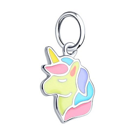 Подвеска SOKOLOV - Серебро 925, Эмаль (арт. 94032588)