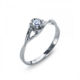 Кольцо Platinum Lab. - Платина 950, Бриллиант (арт. ПК-200-01)