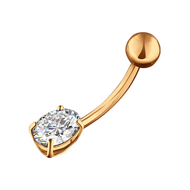 Пирсинг SOKOLOV - Золото 375, Фианит (арт. 060184-4)