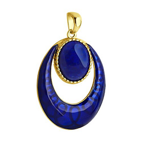 Подвеска Diamant - Серебро 925, Ляпис, Эмаль (арт. 93-330-01863-1)
