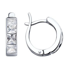 Серьги SOKOLOV - Серебро 925, Фианит (арт. 94026724)