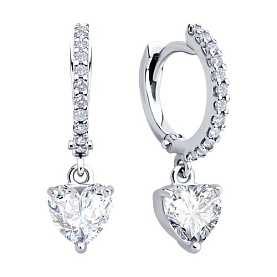 Серьги SOKOLOV - Серебро 925, Фианит (арт. 94026905)