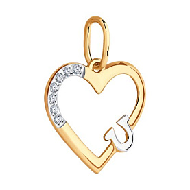 Подвеска SOKOLOV - Золото 375, Фианит (арт. 036181-4)