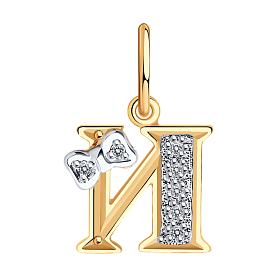 Подвеска SOKOLOV - Золото 585, Фианит (арт. 030656)