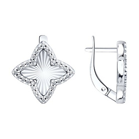 Серьги SOKOLOV - Серебро 925, Фианит (арт. 94027358)