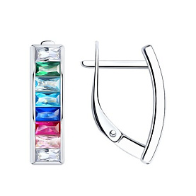 Серьги SOKOLOV - Серебро 925, Фианит (арт. 94024329)