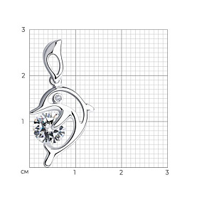 Подвеска SOKOLOV - Серебро 925, Фианит (арт. 94030509)