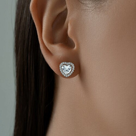 Серьги SOKOLOV - Серебро 925, Фианит (арт. 94025764)